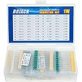 BOJACK 20 Values 200 Pcs Inductor 10 uH to 10 mH 1 W Color Ring Inductor 1 Watt Assortment Kit