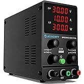 Jesverty DC Power Supply Variable, 0-30V 0-10A Adjustable Switching DC Regulated Bench Power Supply with High Precision 4-Dig