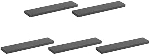 MECCANIXITY Graphite Block Ingot Rectangle Graphite Electrode Plate Board 100x20x5mm for Melting Casting, Electrolysis Electroplating, Pack of 5