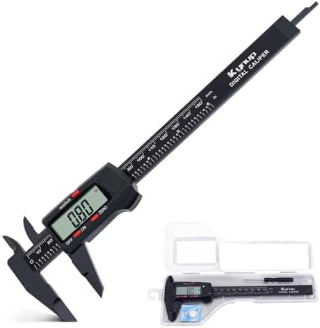 Kynup Digital Caliper, Caliper Measuring Tool with LCD Screen, Electronic Micrometer Caliper with Auto-Off Feature, Inch and Millimeter Conversion(0-6")