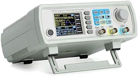 Koolertron Upgraded 15MHz DDS Signal Generator Counter,High Precision Dual-Channel Arbitrary Waveform Function Generator Frequency Meter 200MSa/s (15MHz)