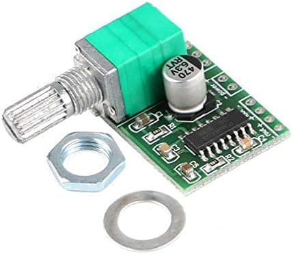 HiLetgo Mini 3W+3W DC 5V Audio Amplifier Handy Digital Power Amp Module Board Dual-Channel PAM8403 Stereo Amplifiers with Potentiometer for DIY Portable