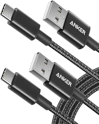 Anker USB A to USB C Cable, 2 Pack, 6ft