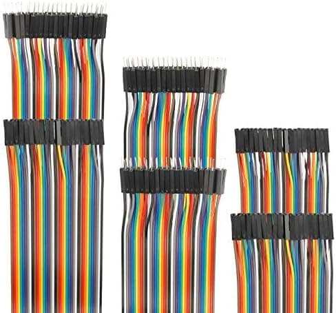 EDGELEC 120pcs Breadboard Jumper Wires 20cm Wire Length Optional Dupont Cable Assorted Kit Male to Female Multicolored Ribbon Cables