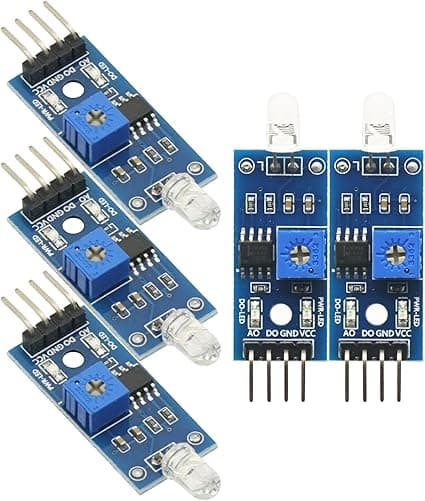 5PCS 3.3V-5V Photodiode Module LM393 Light Sensor Switch Module for Arduino Raspberry Pi Photosensitive Diode Detection Switch