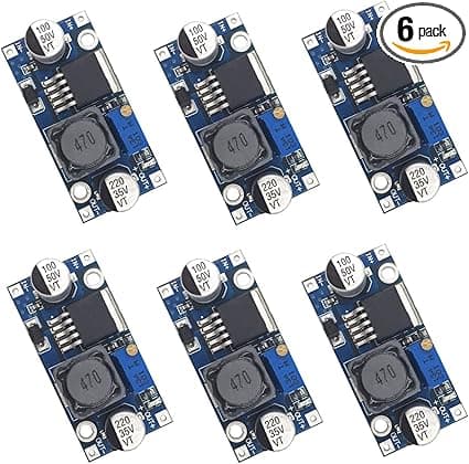 Valefod 6 Pack LM2596 DC to DC High Efficiency Voltage Regulator 3.2-35V to 1.25-30V Buck Converter DIY Power Supply Step-Down Module